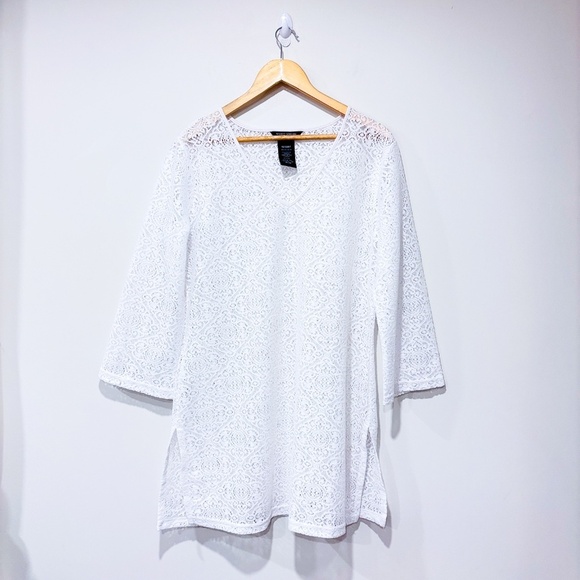 MARIO SERRANI White swimsuit cover-up dress - Picture 1 of 8